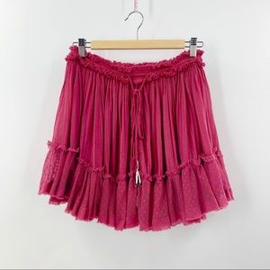Free People Pink Mini Skirt